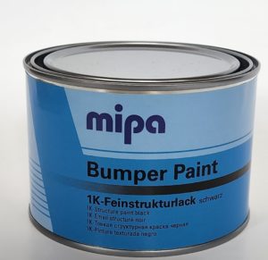 MIPA Bumper Paint 1K Структурная краска для бампера чёрная 0,5л (3шт/кор)